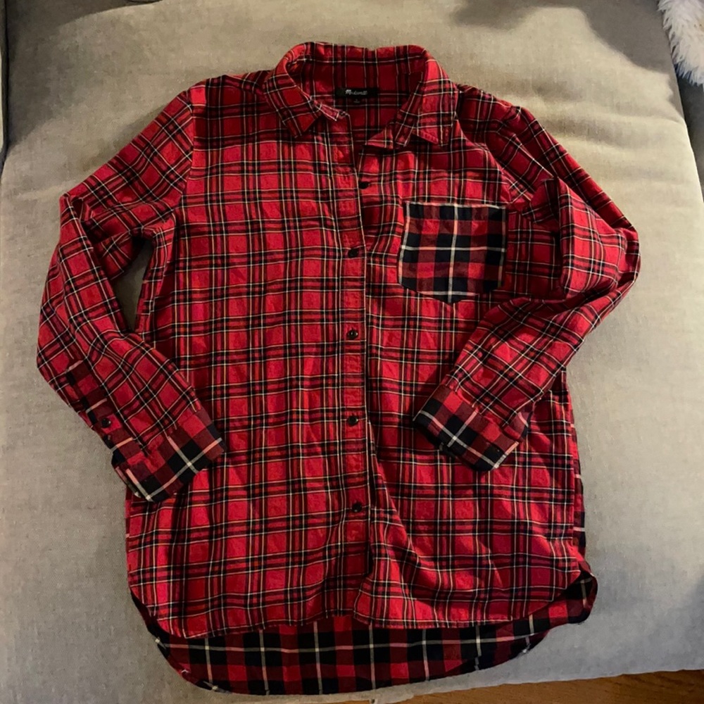 Madewell oversized plaid flannel